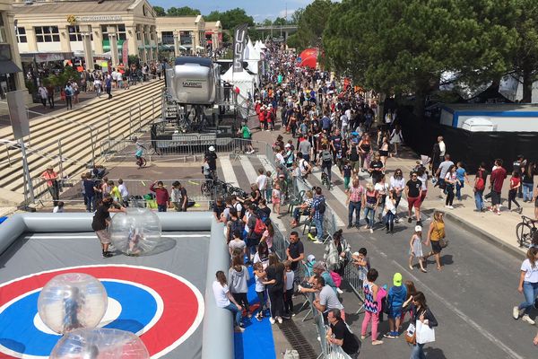 Montpellier - des dizaines de milliers de visiteurs au FISE - 10 mai 2018.