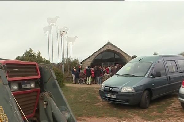 Le rassemblement à la Jasse du Larzac