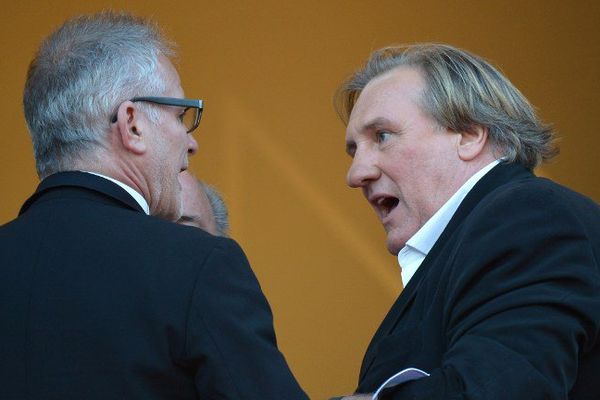 Gérard Depardieu au Festival de Cannes en 2014