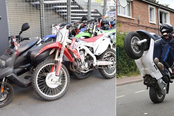 Les "rodéos" de deux-roues se multiplient dans la métropole lilloise. De nombreux engins sont régulièrement saisis par la police.