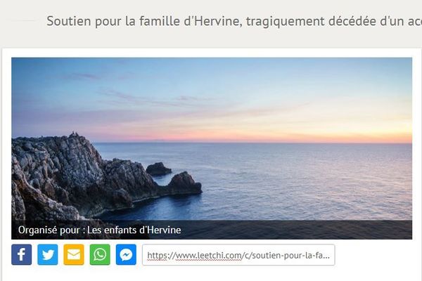 Une cagnotte a été ouverte pour les personnes souhaitant participer aux frais d'obsèques d'Hervine.