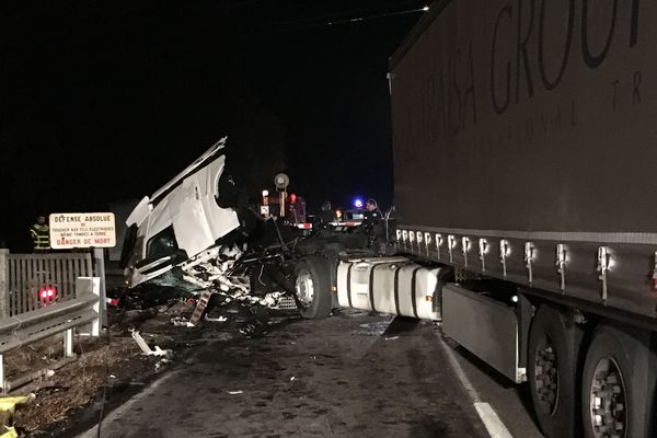 La collision s'est produite au passage à niveau sur la D112 à Laneuveville-devant-Nancy (Meurthe-et-Moselle), en fin de journée, jeudi 25 octobre 2018.