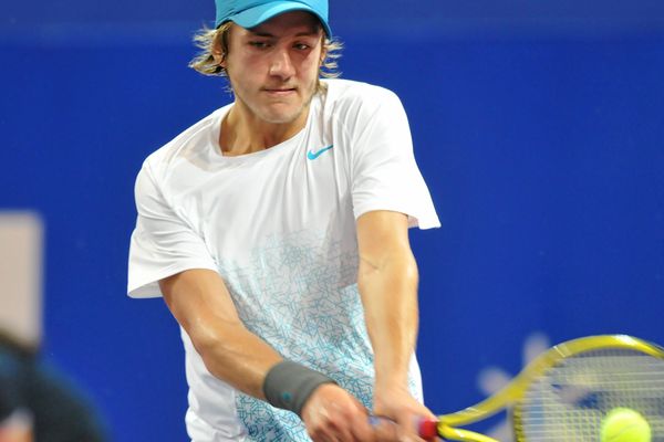 Lucas Pouille, en février 2013.