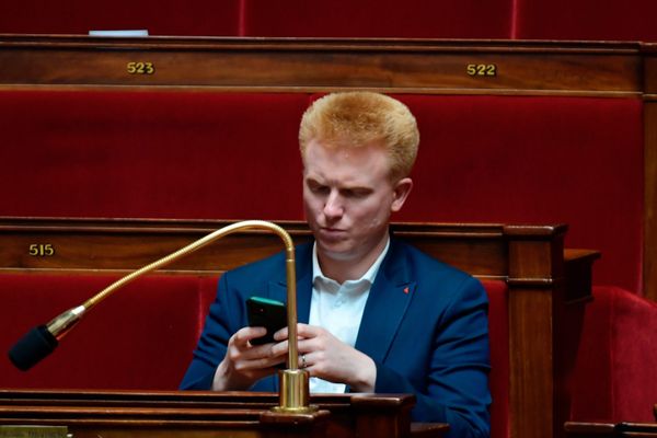 Adrien Quatennens, de retour à l'Assemblée nationale comme non-inscrit.