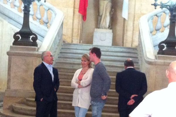 Margarita Louis-Dreyfus vient d'arriver à la mairie de Marseille.