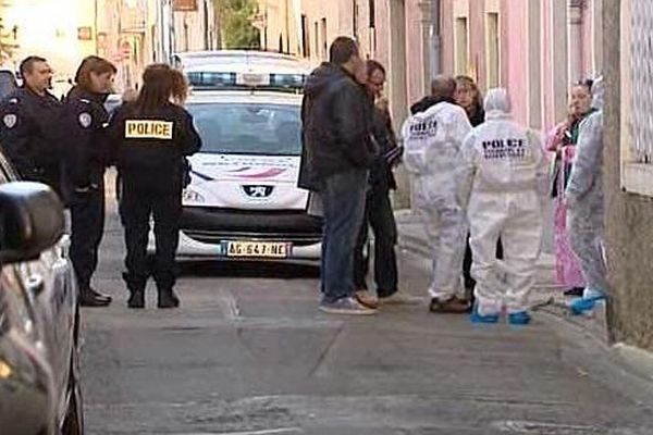 Nîmes - un homme gravement blessé par un tir de chevrotine rue de l'Aqueduc, tôt ce matin - 1er décembre 2015.