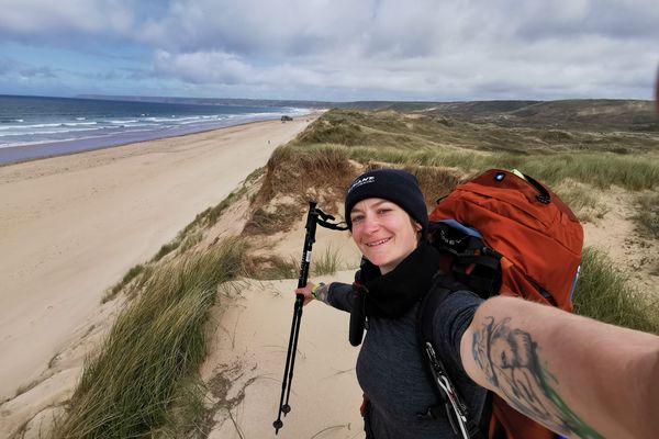 L'un des premiers voyages de Tatie la baroudeuse a été d'aller découvrir en bivouac sa Normandie