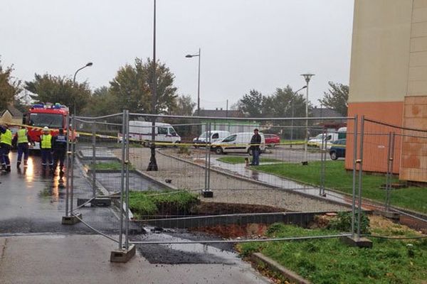 La marnière s'est ouverte dans le quartier du Val Druel à Dieppe