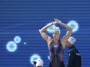 Océane Carnez aux championnats européens de natation de Rome 2022