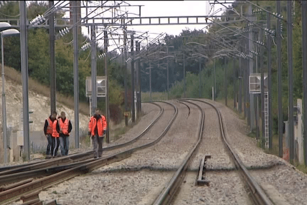 Test de raccordement sur la voie ferrée