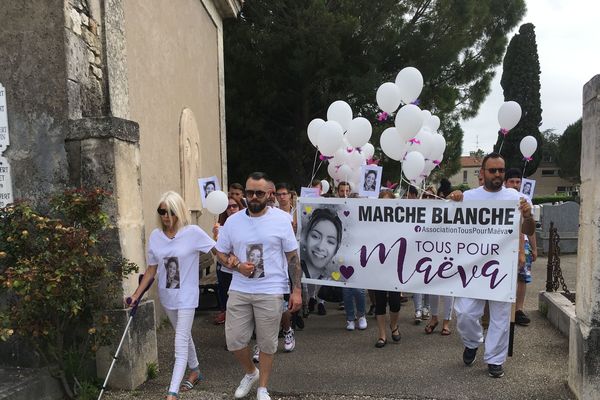 Marche blanche pour Maeva à Bourg-Saint-Andéol