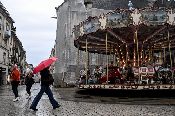 Un jour de pluie à Caen (Calvados), le 25 octobre 2024.