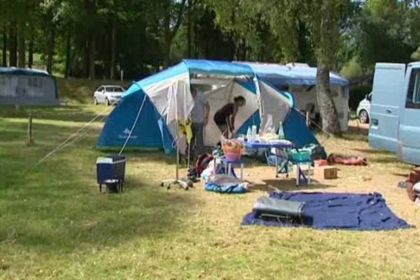 Au camping d'Auphelle près du lac de Vassivière, 25% des emplacement sont actuellement occupés