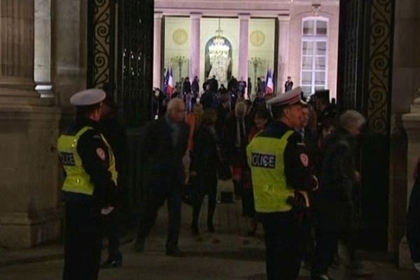 Les maires de la Corrèze à leur sortie de l'Elysée