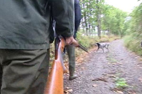 Des chasseurs ce matin autour de Saint-Laurent-sur-Gorre en Haute-Vienne