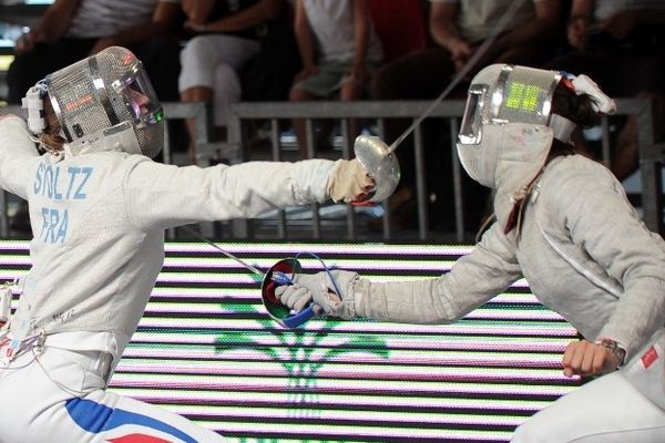 Marion Stoltz contre la grecque Vassilliki Vougiouka aux championnats d''Europe - Italie (juin 2012)