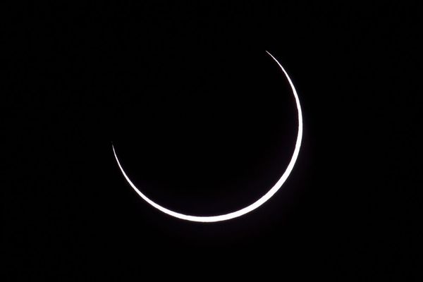 Une éclipse solaire photographiée en Argentine le 26 février 2017.