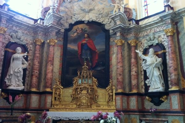 Un retable de l'église Saint-Julien à Frétigney (70)