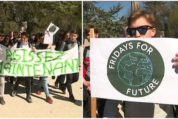 Lycéens et étudiants grenoblois étaient mobilisés lors de la grève pour le climat.