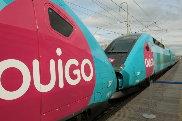 Un TGV Ouigo ici en gare de Marne-le-Vallée. 