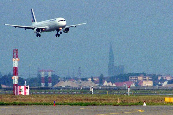 Un avion Air France atterri à l'aéroport d'Entzheim 