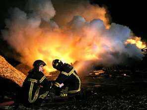 Un four a pris feu dans une usine de granules à bois, à Marignac (Haute-Garonne), mardi 17 septembre. Image d'illustration.