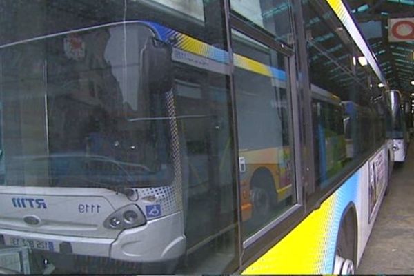 Les bus au dépôt à Marseille - archives France 3