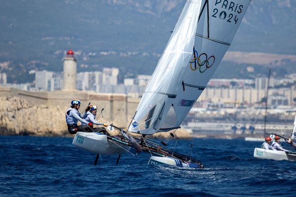 Lou Berthomieu et Tim Mourniac/ Marseille/ Epreuve de voile olympique
