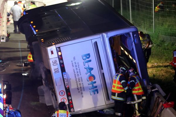 Accident de car à Chantemerle-les-Blés, dans la Drôme - 28 mai 2018