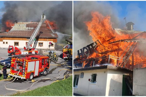 Une quarantaine de sapeurs-pompiers est sur place