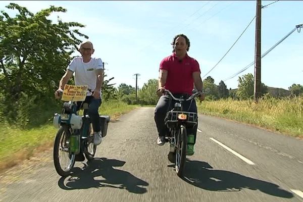 "Oh Solex Mio !" : les journées du Solex de Massac-seran (Tarn) sont cette année parrainées par l'ancien international de rugby argentin, devenu baryton, Omar Hassan