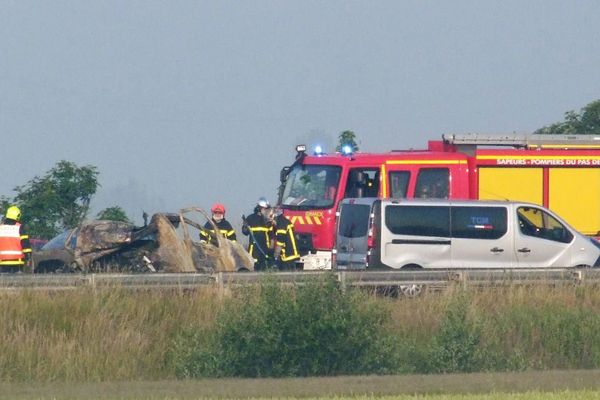 L'accident a eu lieu au niveau de Guemps, dans le Calaisis.