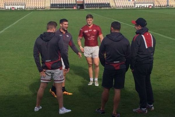 Dernier entraînement des Dragons catalans avant leur match capital face à Leigh - 29 septembre 2017