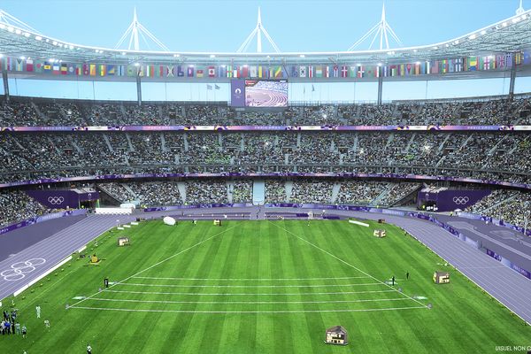 La piste du Stade de France sera violette durant les épreuves d'athlétisme de JO de Paris 2024