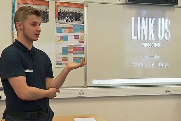 Clément Garnier a présenté son court-métrage sur le harcèlement dans son lycée de Maubeuge.