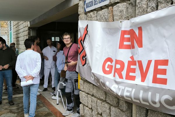 Les salariés STC de l'hôpital de Castelluccio ont initié un mouvement social depuis ce jeudi 12 septembre.