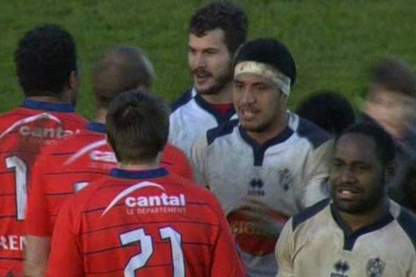 Le sourire des joueurs d'Agen après la correction infligée à Aurillac