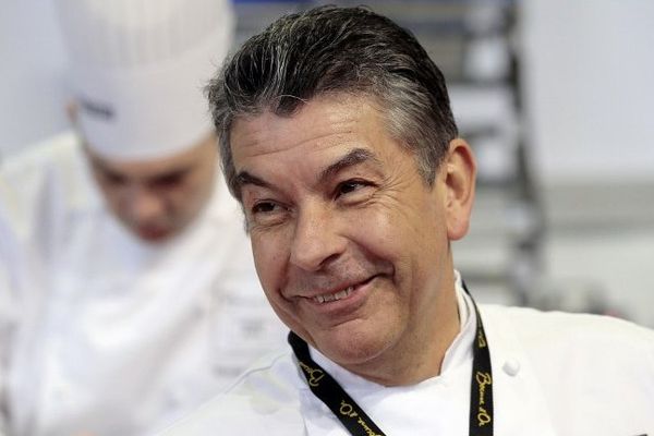 Regis Marcon,Trois étoiles et président du " Bocuse d'or " à Villepinte, le 11 Mars 2014.