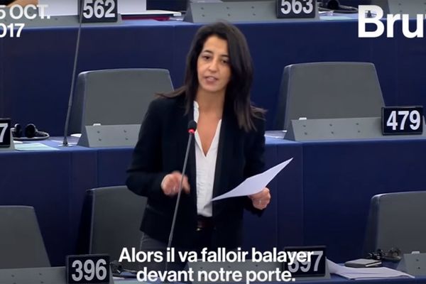 Karima Delli au Parlement européen ce mercredi 25 octobre