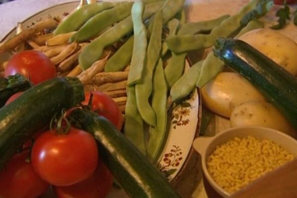 Les ingrédients de la soupe au pistou