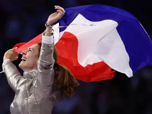 L'escrimeuse orléanaise Manon Brunet, médaillée d'or olympique en sabre.