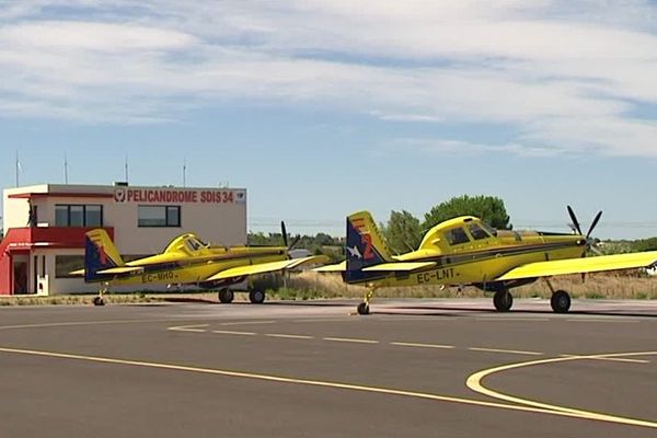 Les bombardiers d'eau Air Tractor du SDIS 34