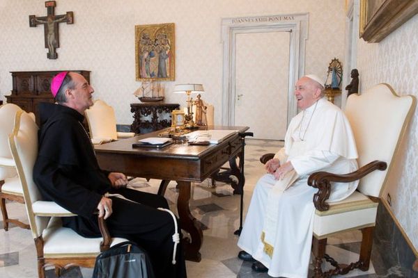 L'Évêque de Corse, Mgr François Bustillo, a été reçu par le Pape François dans le cadre d'une audience privée.