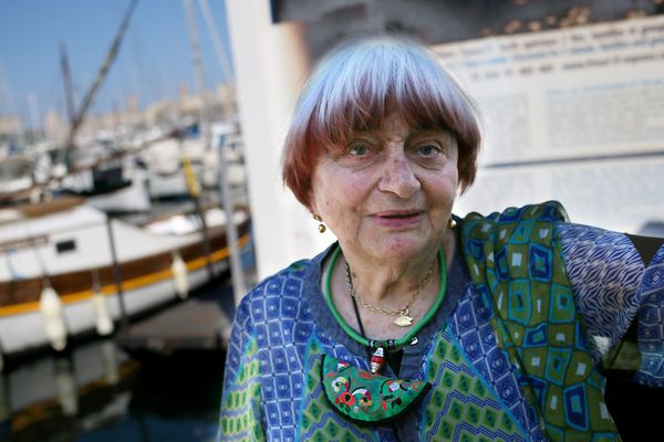 Agnès Varda à Marseille, le 6 juillet 2014