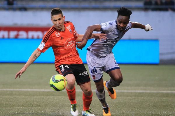 Lorient a gagné contre le GFCA 1-0 , samedi 14 mai 2016.