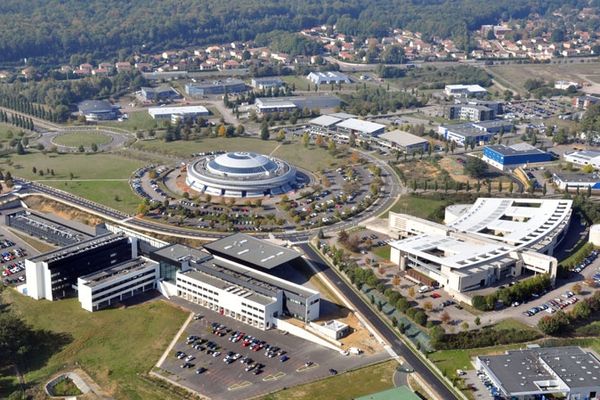 Vue aérienne de l'agglomération de Limoges ( secteur technopole Ester)