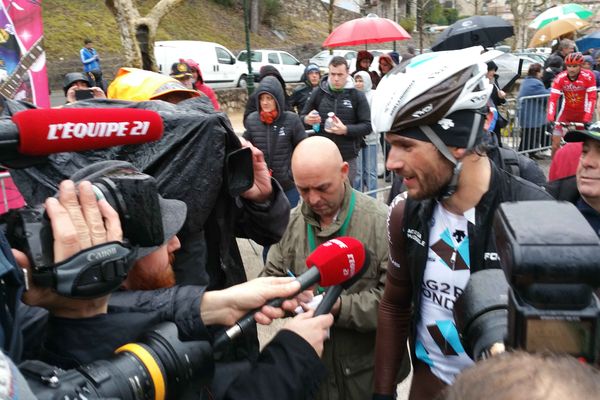 Ben Gastauer, vainqueur de la 1ère étape du 47ème Tour du Haut-Var, le 21 février 2015