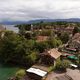 La fortification d'Yvoire se déroule au XIVe siècle, lorsque les comtes de Savoie étendent leur hégémonie autour du Léman.