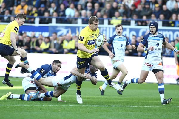 Trois nouveaux joueurs blessés à l'ASM : Aurélien Rougerie ici face à Castres, David Strettle et Benjamin Kayser. 