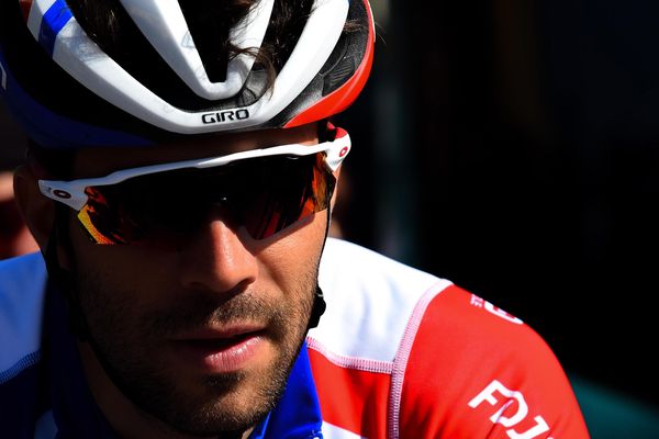 Thibaut Pinot sur la course Tirreno-Adriatico  2019.